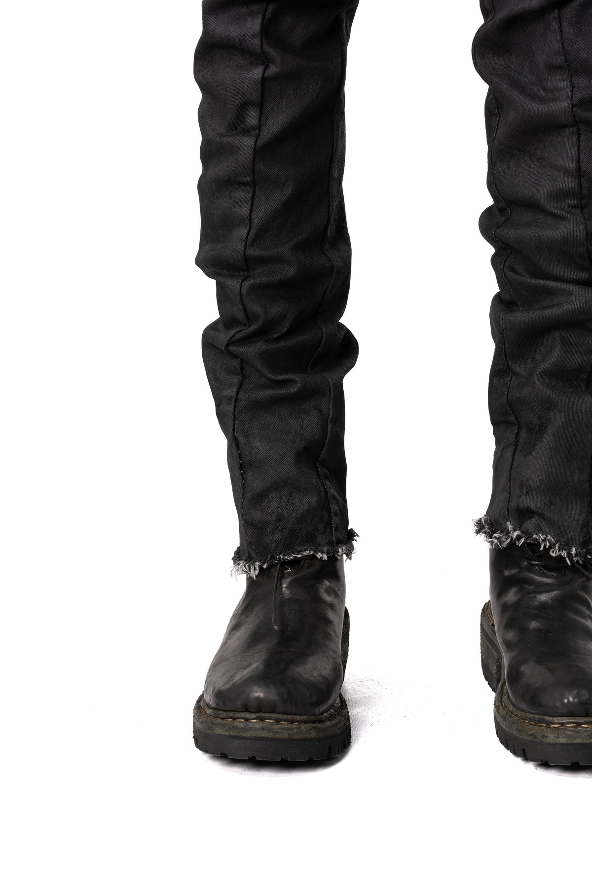 Stretch multi-seamed slim jeans, Black