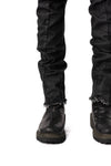 Stretch multi-seamed slim jeans, Black