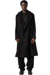 Supersoft wool modular trench, Black