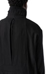 Supersoft wool modular trench, Black