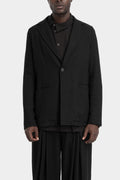 Single button bouclé blazer