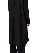 Supersoft wool modular trench, Black
