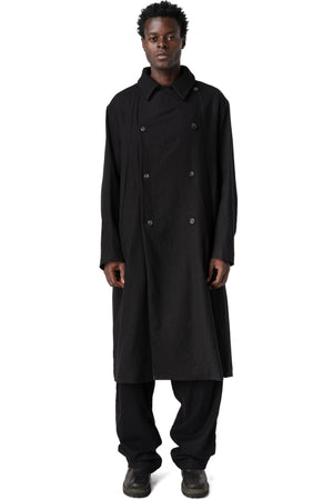 Supersoft wool modular trench, Black