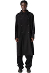 Supersoft wool modular trench, Black