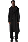Supersoft wool modular trench, Black