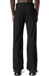 Wool blend trousers, Black