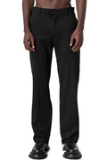 Wool blend trousers, Black