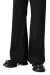 Wool blend trousers, Black