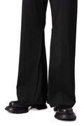 Wool blend trousers, Black
