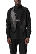Wool blend shirt, Black