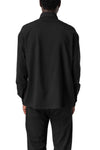 Wool blend shirt, Black