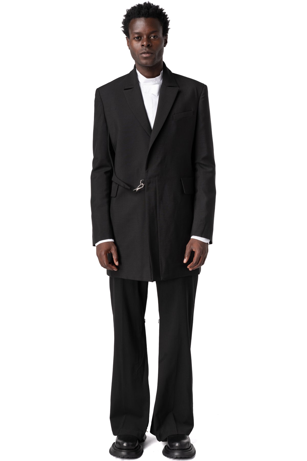 Wool and mohair blazer, Black