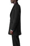 Wool and mohair blazer, Black