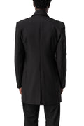 Wool and mohair blazer, Black