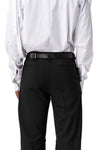 Leather latch belt, Black