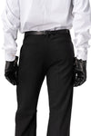 Leather slit gloves, Black
