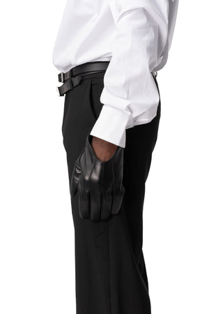 Leather gloves, Black