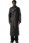 Leather coat, Black