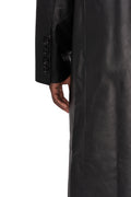 Leather coat, Black