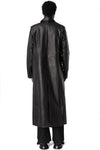 Leather coat, Black