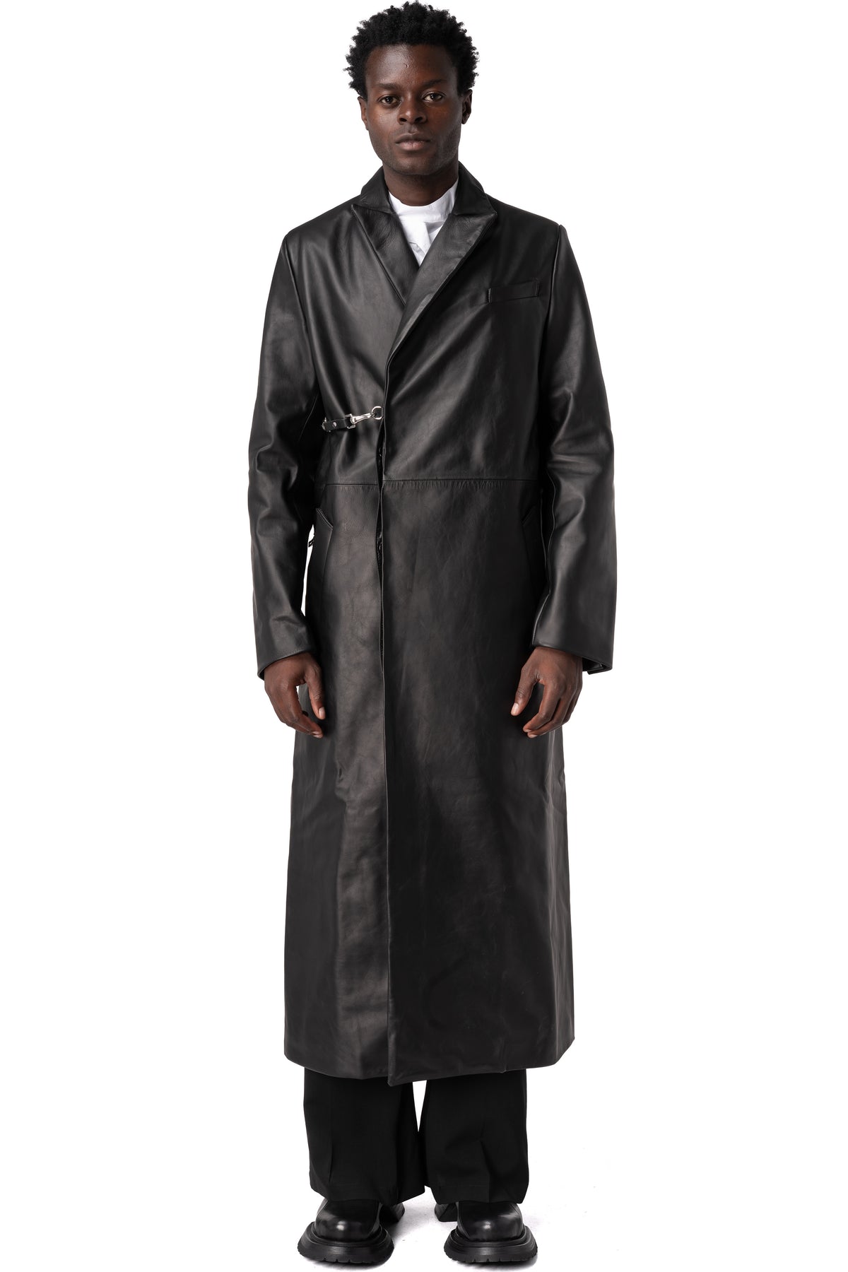 Söderberg | AW26 - Leather coat, Black 6, front view