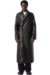 Leather coat, Black