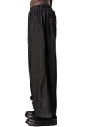 Denim wide pants