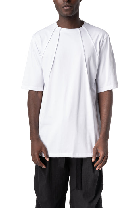 La Haine Inside Us | AW26 - Bi-stretch cotton t-shirt, White M1375, front view