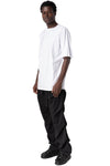 Oversized bi-stretch cotton t-shirt, White