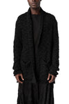 Bouclé knit cardigan, Black