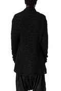 Bouclé knit cardigan, Black