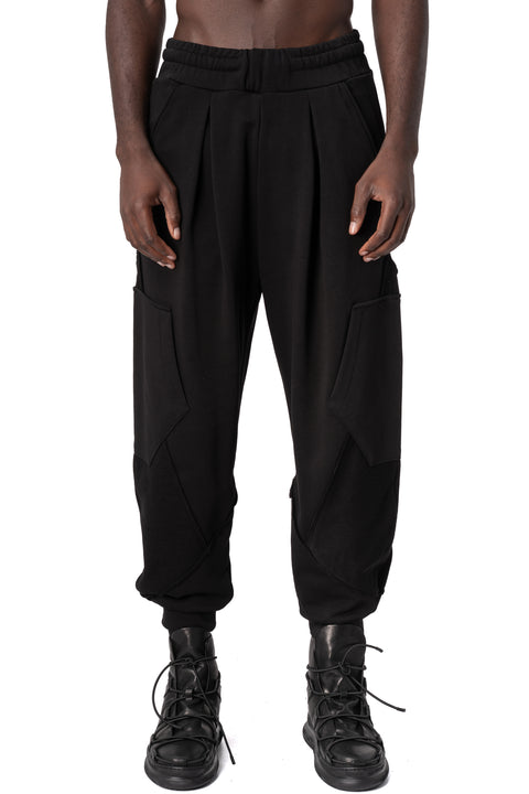 La Haine Inside Us | AW26 - Diagonal fleece trousers M1336, front view
