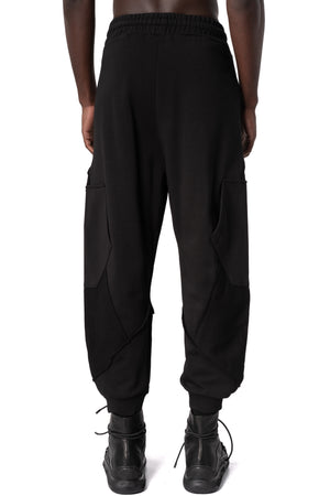 Comfort fit diagonal fleece trousers
