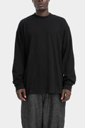 Strapped long sleeve t-shirt, Black