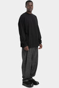 Strapped long sleeve t-shirt, Black