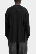 Strapped long sleeve t-shirt, Black