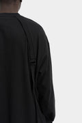 Strapped long sleeve t-shirt, Black