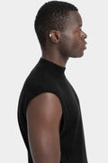 Sleeveless merino wool jumper