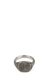 Scratched signet ring