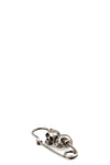 Two skulls safety pin