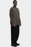 Strapped long sleeve t-shirt, Dark grey