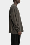 Strapped long sleeve t-shirt, Dark grey