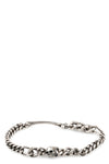Fine skull bracelet