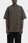 Strapped t-shirt, Khaki grey