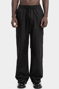 Wide cotton drawstring pants