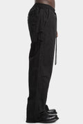 Wide cotton drawstring pants