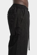 Wide cotton drawstring pants