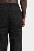 Wide cotton drawstring pants