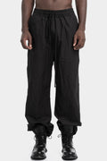 Wide cotton drawstring pants