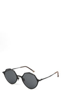 Octagonal titanium sunglasses, Black